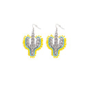 Radiant Saguaros Earrings In Yellow