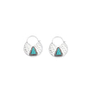 Trekant Charm Earrings In Blue