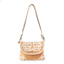 Myra Rose Canyon Sling Bag for Women Adjustable Strap Everyday Crossbody with Tribal Embroidery