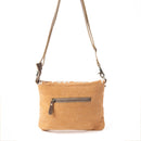 Myra Rose Canyon Sling Bag for Women Adjustable Strap Everyday Crossbody with Tribal Embroidery