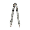 Geometric Vista Accessory Strap In Black and White