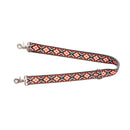 Geometric Vista Accessory Strap In Orange and Blue