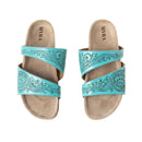 Westward Wind Sandals In Turquoise