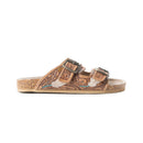 Falling Feather Sandals In Dark Brown