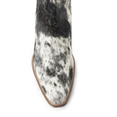 Myra Reyna Ridge Hairon Leather Booties Teal Handtooled Detail, Square Toe, Country Cowgirl Style