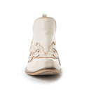 Twin Forks Booties In Crackle White