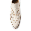 Twin Forks Booties In Crackle White