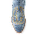 Trail Runner Booties In Denim Blue