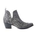 Moonlight on the Mesa Booties In Crackle Black