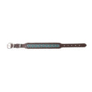 Freedom Trail Dog Collar In Black & Turquoise