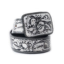 Desert Silver Moon Women's Belt In Black