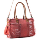 Coastal Steel Upcycled Tote in Red