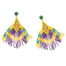 Desert Iris Dance Beaded Earrings