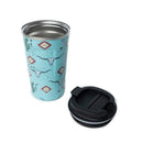 Western Trail Brew Stainless Steel Mug in Cactus Geometry