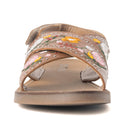 Lilytrail Embroidered Leather Sandals in Tan