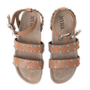 Saddle Ridge Trail Leather Sandals in Light Brown