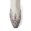 Myra Starlit Range Handtooled Leather Booties in Frosted Mist