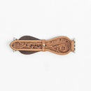 Lone Star Handtooled Leather Watch Band in Light Saddle Tan