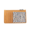 Savannah Chic Leather Credit Card Holder in Leopard Print