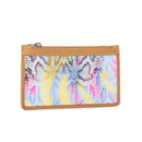 Sahara Bloom Leather Credit Card Holder in Sunset Pastels