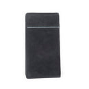 Ravenhide Embroidered Leather Wallet in Coal Black