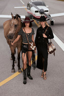 Dakota Dusk Handtooled Bag in Saddle Dust & Moonlight