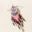 Apache Rose Earrings in Prairie Rose