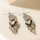 Raven Trail Earrings in Dusty Black
