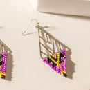 The Maya Earrings in Amethyst Black