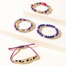 Panthera Layered Bracelet in Neon Plum
