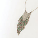 Northern Lights Necklace in Frosted Silver