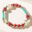 Islander Bliss Stack Bracelet in Lagoon Coral
