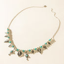 Myra Feather Song Necklace in Nomad Blue