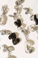 Alpha Hairon Bag Charm in Black & White