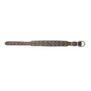 Turquoise Trail Cowboy Dog Collar in Black