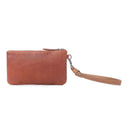 Myra Nova Point Studded Wash Leather Pouch in Bronzed Amber