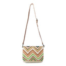 Myra Chevron Valley Crossbody Bag in Spring Glow