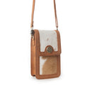 Myra Lasso Lane Hairon Leather Bag in Chestnut Hide