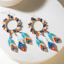 Myra Southwest Spirit Beaded Earrings in Ocean Blaze