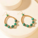 Myra Lonesome Sky Hoop Earrings in Coral Dust