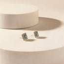 Myra Moonbeam Earrings Set in Silver Shine