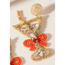 Myra Enchanted Eve Charm Earrings in Crimson Glow