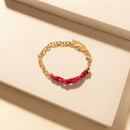 Myra Wildflower Sunshine Stack Bracelet in Carnival Pink