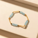 Myra Gilded Lasso Stack Bracelet in Arena Blue