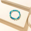 Myra Boho Graffiti Stack Bracelet in Prairie Blue