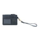 Myra Apache Twilight Handtooled Hairon Leather Card Holder in Midnight Hide