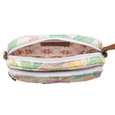 Myra Meadow Song Cotton & Leather Crossbody Bag in Lemon Blossom