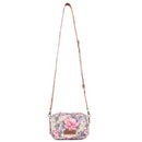 Myra Meadow Song Cotton & Leather Crossbody Bag in Meadow Blush