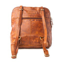 Myra Hearthfire Buckled Genuine Leather Bag in Cognac Brown