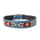 Running Free Beaded Heritage Dog Collar in Brown